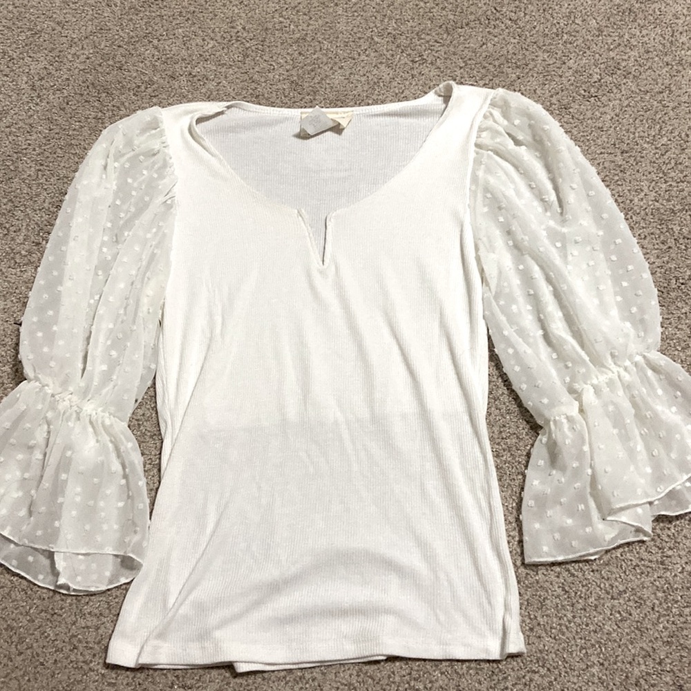 Long sleeve bubble sleep blouse